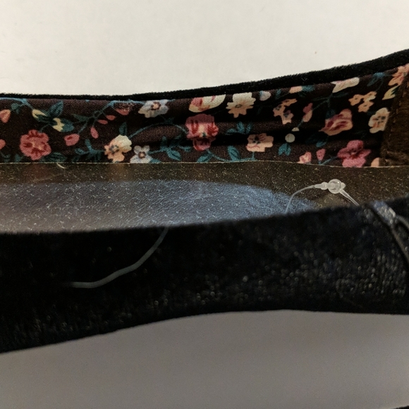 Black velvet ballet slipprs - Picture 6 of 7